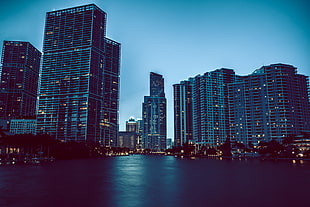 gray concrete building, city, building, Florida, Miami HD wallpaper