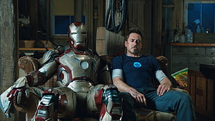 Robert Downey Jr., Iron Man, Tony Stark, Iron Man 3, Robert Downey Jr. HD wallpaper