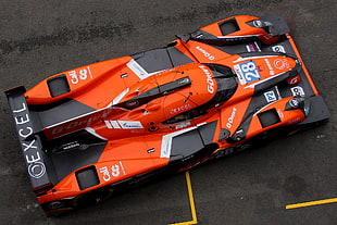 orange and black Excel car, race cars, sports, racing, vehicle HD wallpaper