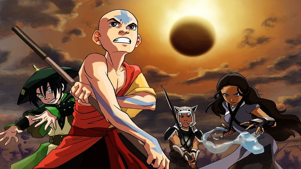 Avatar poster, Avatar: The Last Airbender, Aang, Toph Beifong, Katara HD wallpaper