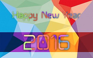 Happy New Year illustration, abstract, New Year, minimalism, modern