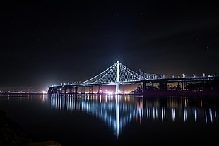 architectural photography of bridge