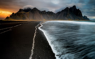 water, nature, Iceland, coast HD wallpaper