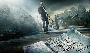 The Walking Dead digital wallpaper, The Walking Dead, Daryl Dixon, Maggie Greene, Rick Grimes