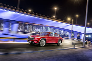red sedan, Vision Mercedes-Maybach Ultimate Luxury, electric cars, 8k HD wallpaper