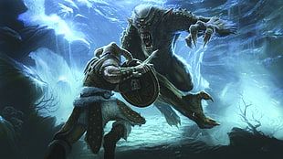game illustration, The Elder Scrolls V: Skyrim HD wallpaper