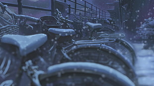 black and gray standard motorcycle, manga, 5 Centimeters Per Second HD wallpaper