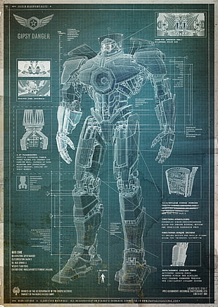 armor blue print HD wallpaper