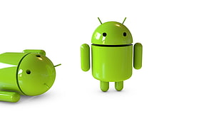 two Android logo toys