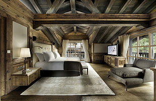 beige and grey bed room furniture set