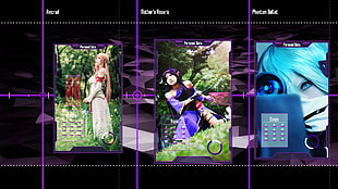 game application screenshot, Sword Art Online, Alfheim Online, Yuuki Asuna, Konno Yuuki HD wallpaper