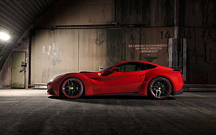 red Ferrari coupe, Novitec, Novitec Rosso, Ferrari F12berlinetta N-Largo, Ferrari HD wallpaper