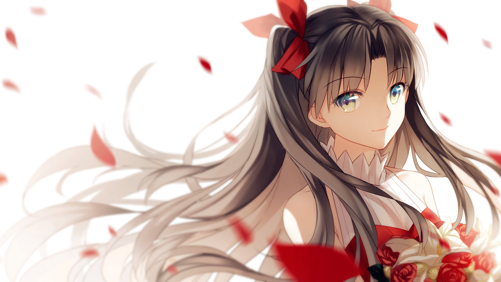 female anime character, manga, Tohsaka Rin, Fate/Stay Night: Unlimited Blade Works