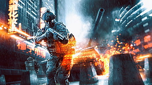 shooting game wallpaper, Battlefield 4