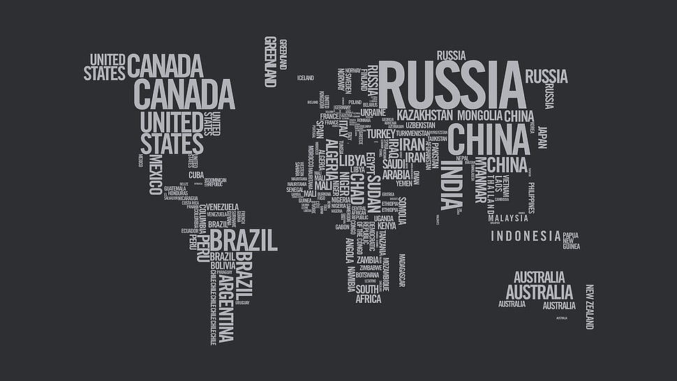 white and black map accent illustration HD wallpaper