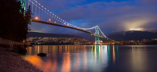 photo of Golden Gate bridge during night time HD wallpaper