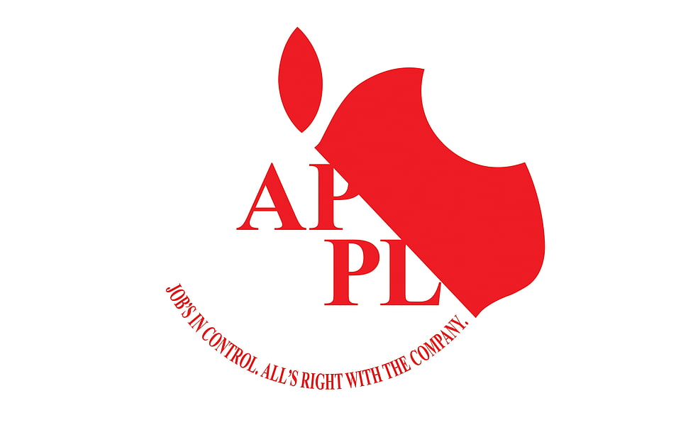 red Apple logo HD wallpaper