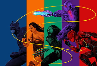 DC Justice League poster HD wallpaper