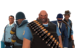 Team Fortress blue team, video games, Team Fortress 2