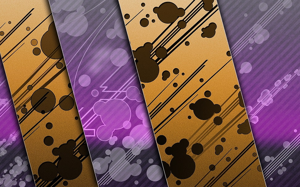 brown,black and purple stripes illustration HD wallpaper