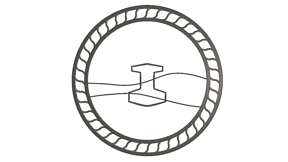 gray wheel logo, 3D, Mjolnir HD wallpaper