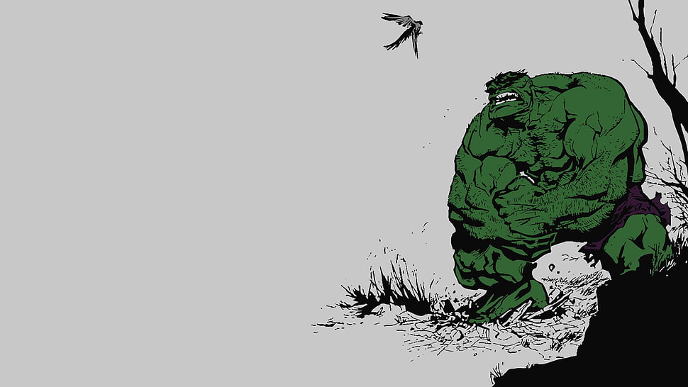 The Incredible Hulk, Hulk, Marvel Comics, drawing HD wallpaper