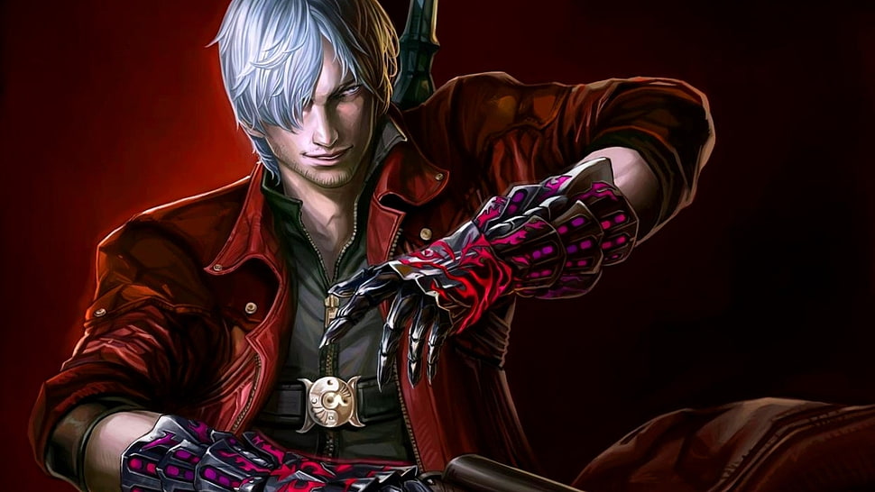 male anime character, DMC, DmC: Devil May Cry, Devil May Cry 4, video games HD wallpaper