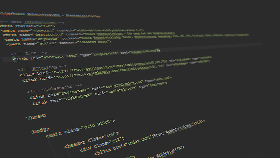 computer script HD wallpaper