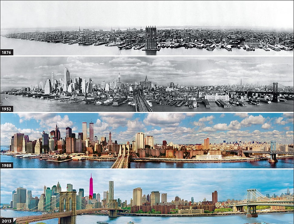 New York City collage HD wallpaper