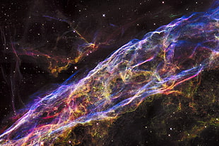 outer space digital wallpaper, space, galaxy, stars, universe