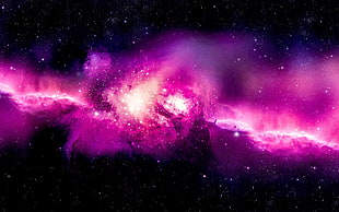 Andromeda, spiral galaxy, space, space art HD wallpaper