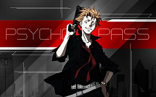 Psycho Pass anime digital wallpaper, Psycho-Pass, anime, gun, anime boys