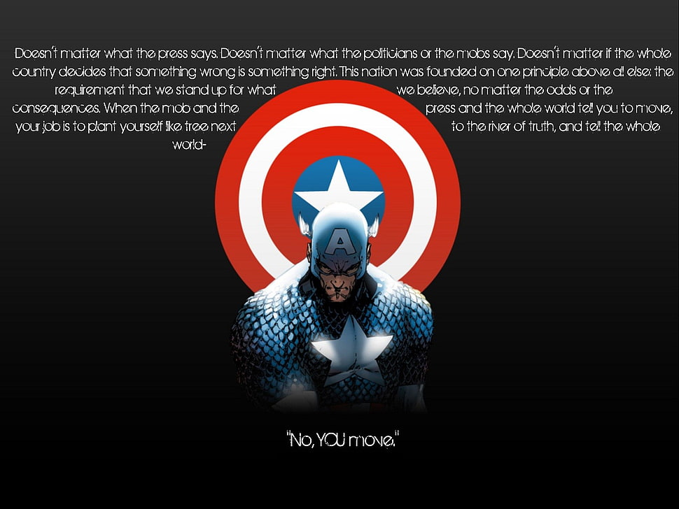 Captain America illustration, Captain America, quote, Green Lantern HD wallpaper