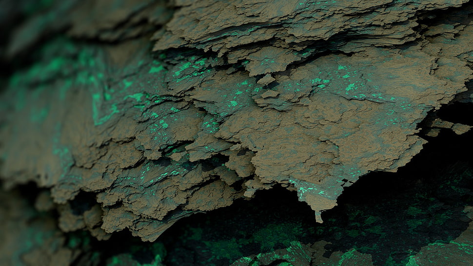 Procedural Minerals, mineral, abstract, digital art HD wallpaper