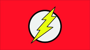 The Flash logo, Flash, superhero, logo