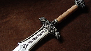 gray and brown metal sword, war, sword of atlantis, Conan the Barbarian