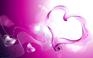 pink heart illustration