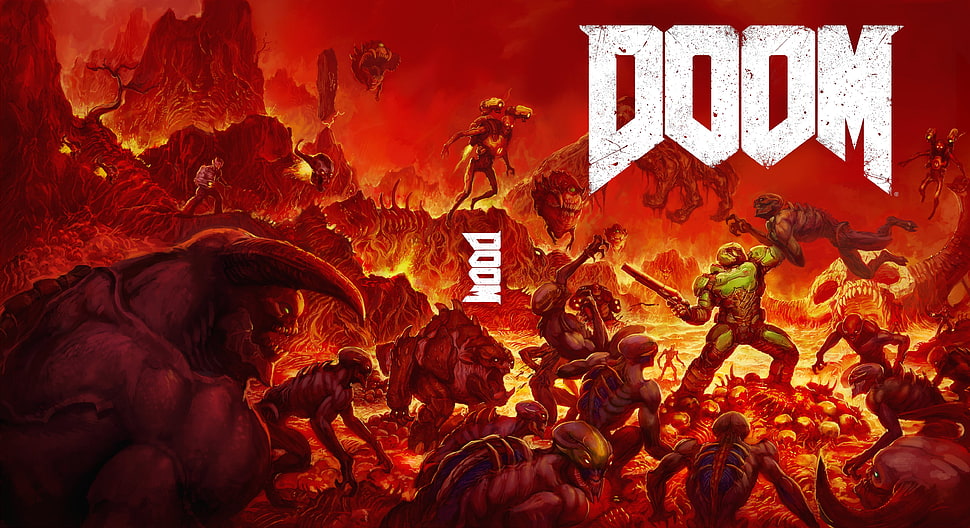 Doom digital wallpaper HD wallpaper