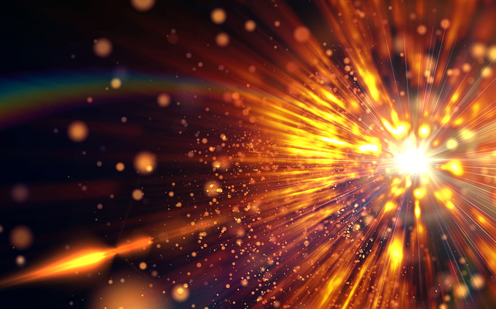 sunburst digital wallpaper, abstract HD wallpaper