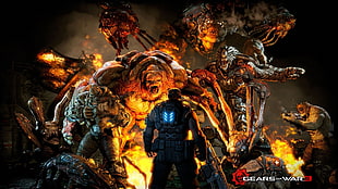 Gears of War digital wallpaper, Gears of War, video games, Gears of War 3