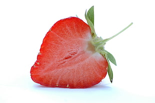 slice red strawberry