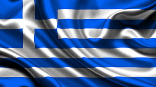 Greece,  Satin,  Flag,  Silk