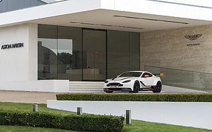 white Aston Martin DB9 coupe HD wallpaper
