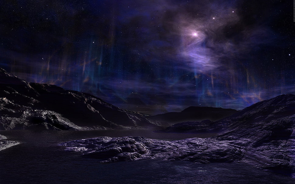 Aurora Borealis, nature, landscape, night HD wallpaper