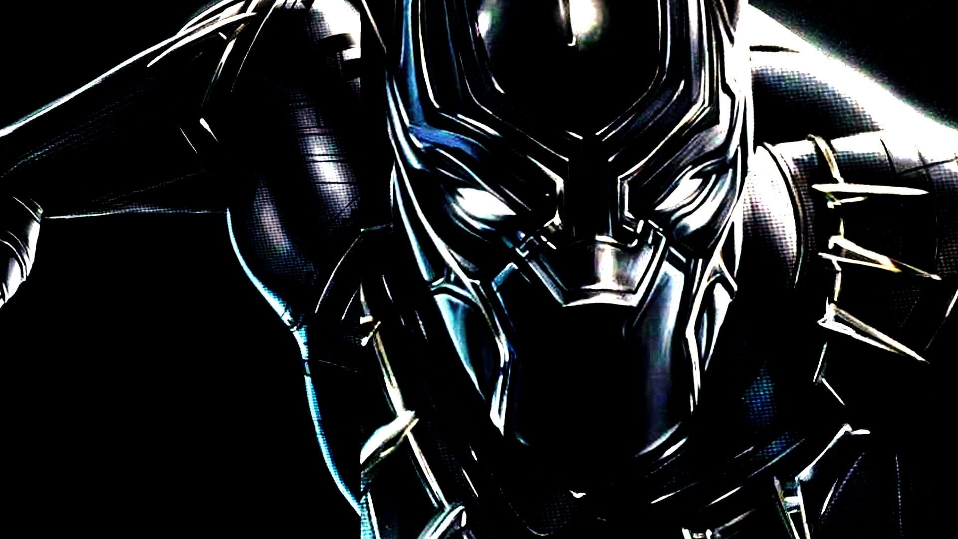 Marvel Black Panther digital wallpaper, warrior, Black Panther, Marvel Comics, Captain America: Civil War