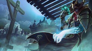 MMORPG digital wallpaper, League of Legends, Twisted Fate