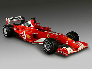 red Ferrari F1