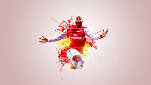 Thierry Henry digital wallpaper, Arsenal Fc, Arsenal, Thierry Henry, men