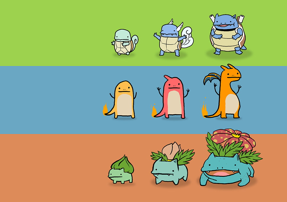 Pokemon characters, Pokémon, Squirtle HD wallpaper