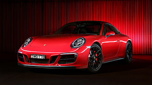 red Porsche Carrera GT